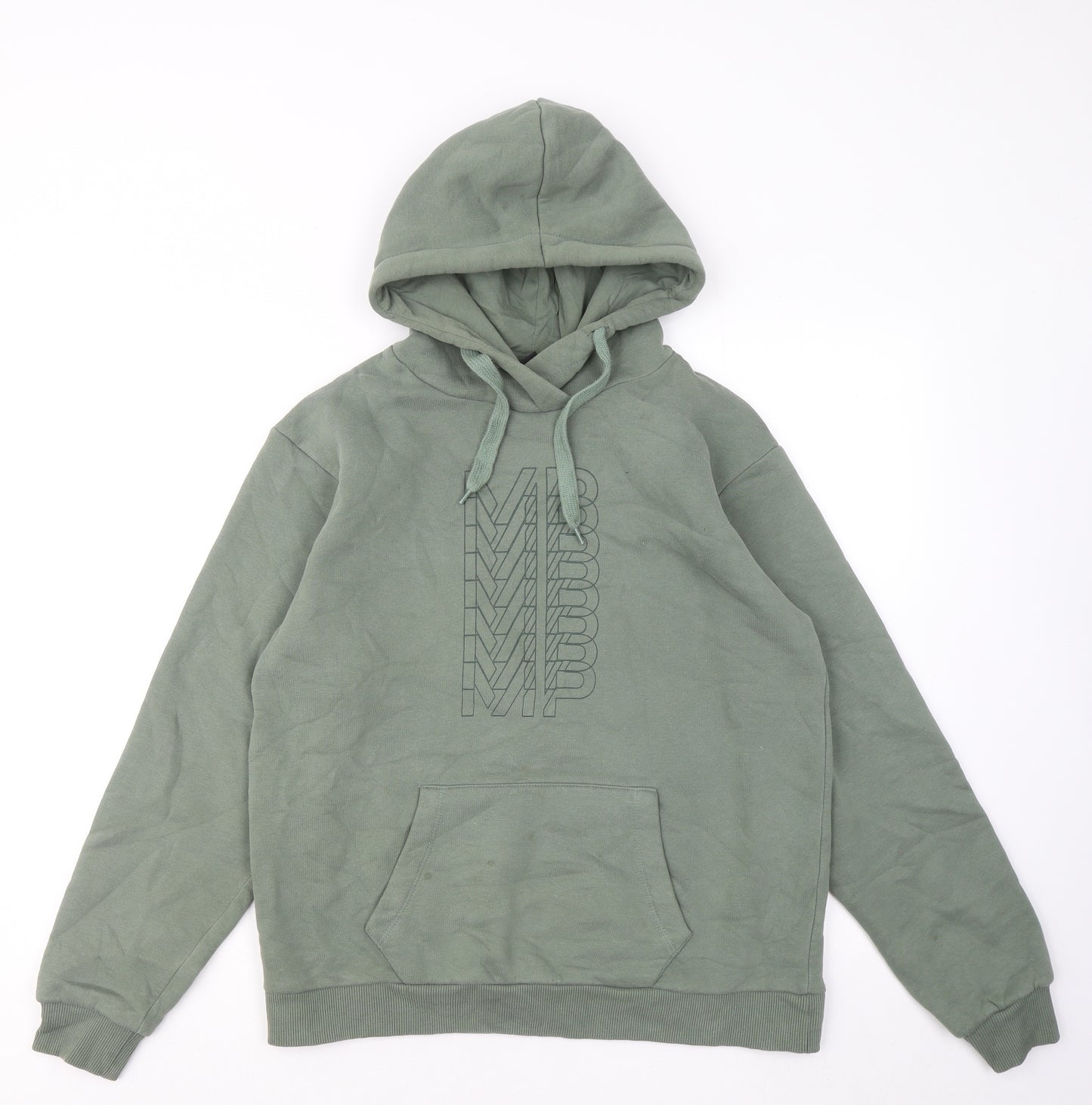 Myprotein Mens Green Cotton Pullover Hoodie Size M