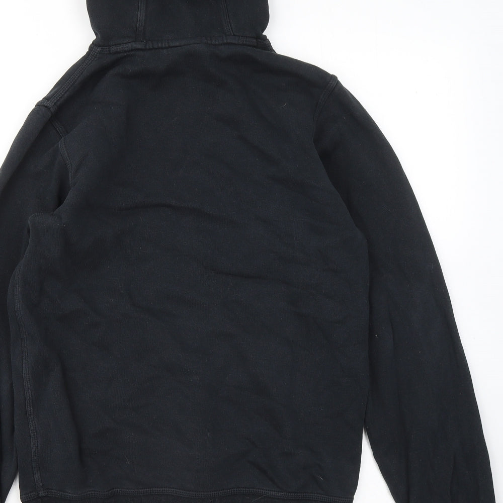 Nike Mens Black Cotton Pullover Hoodie Size XS