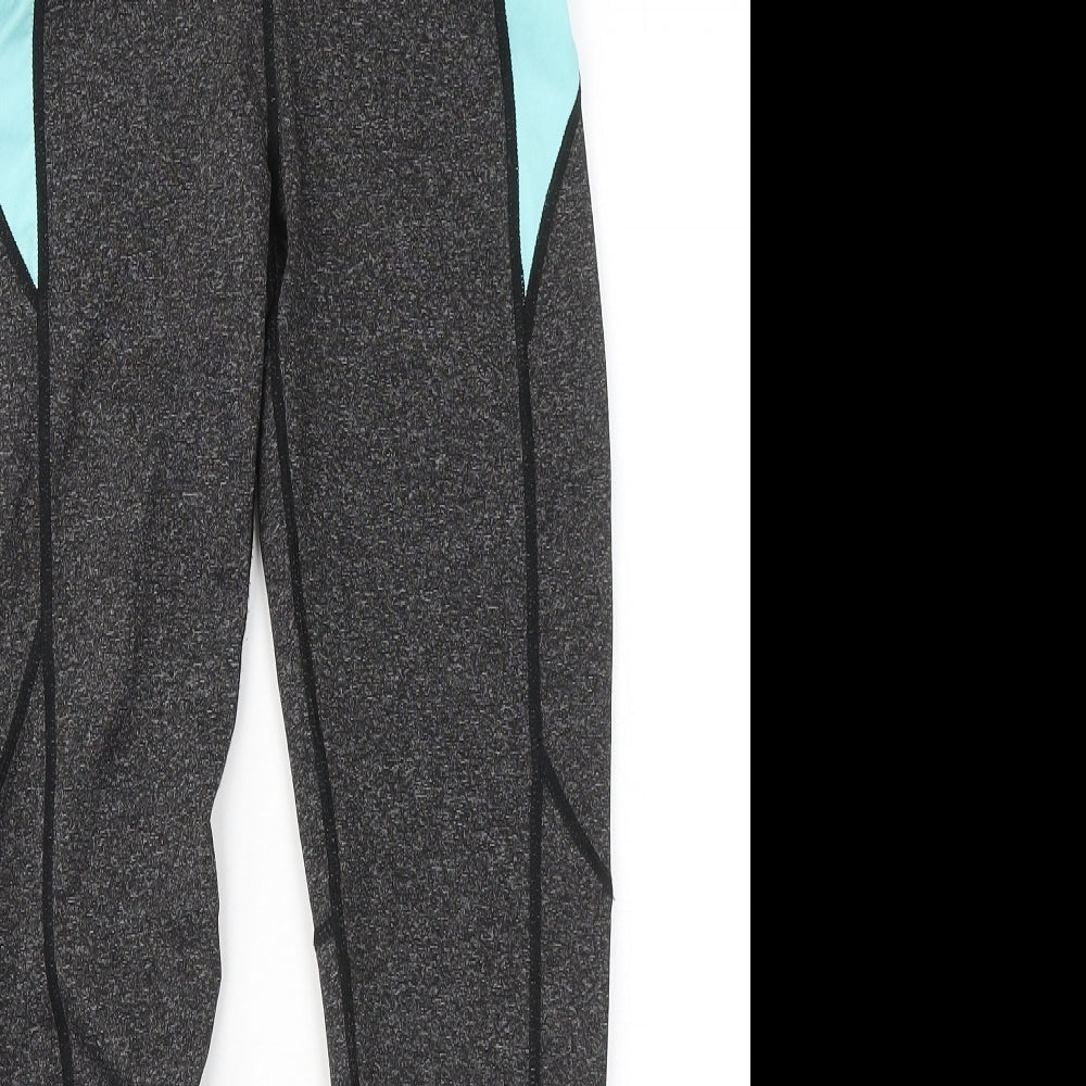 tonetime Womens Grey Polyester Sweatpants Leggings Size 8 L25 in Regular