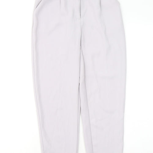 Atmosphere Womens Purple Polyester Trousers Size 4 L24 in Regular