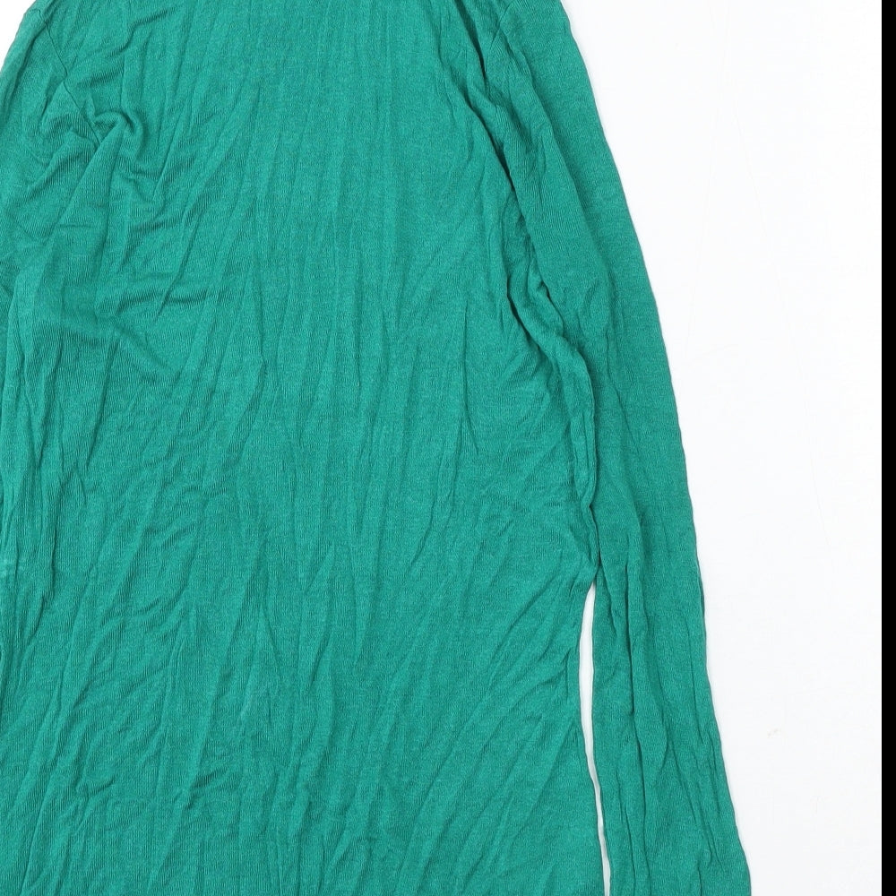 F&F Womens Green Roll Neck Viscose Pullover Jumper Size 12