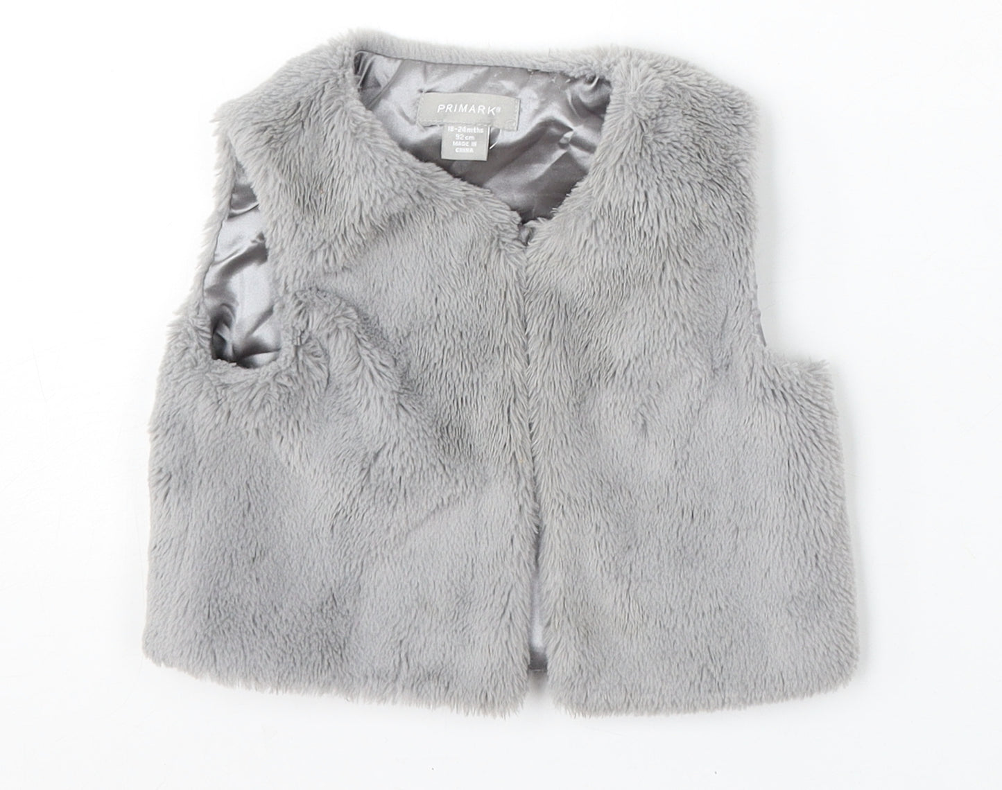 Primark Girls Grey Jacket Waistcoat Size 18-24 Months