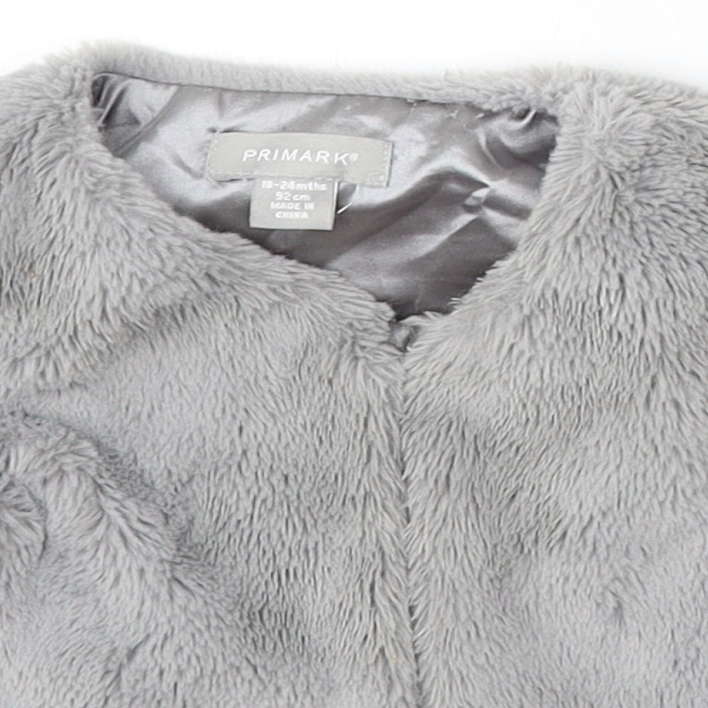 Primark Girls Grey Jacket Waistcoat Size 18-24 Months