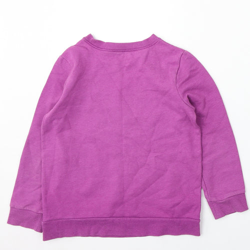 Cat and Jack Womens Purple Cotton Pullover Sweatshirt Size 10