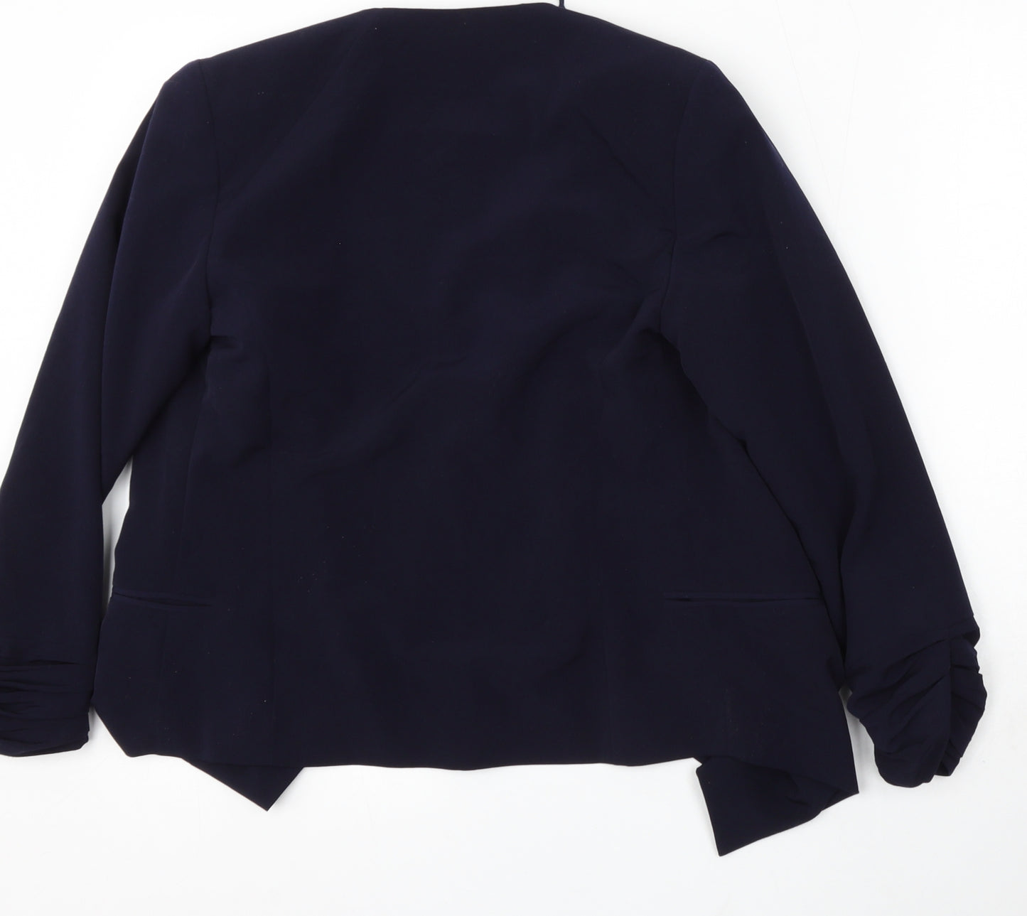 New Look Womens Blue Round Neck Polyester Cardigan Jumper Size 8