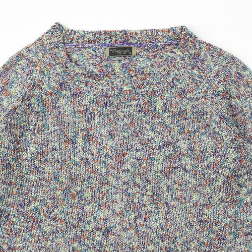Originals Womens Multicoloured Round Neck Acrylic Pullover Jumper Size XL