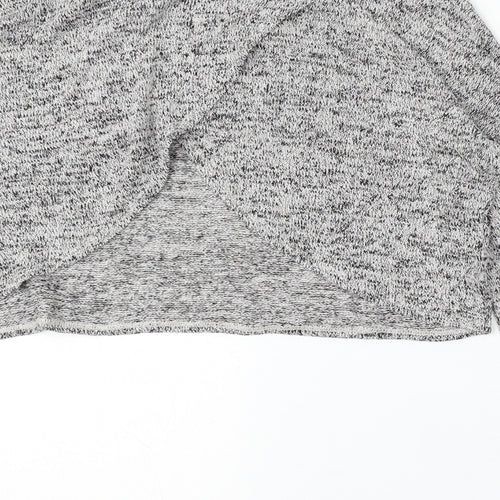 Divided by H&M Womens Grey Round Neck Polyester Pullover Jumper Size S