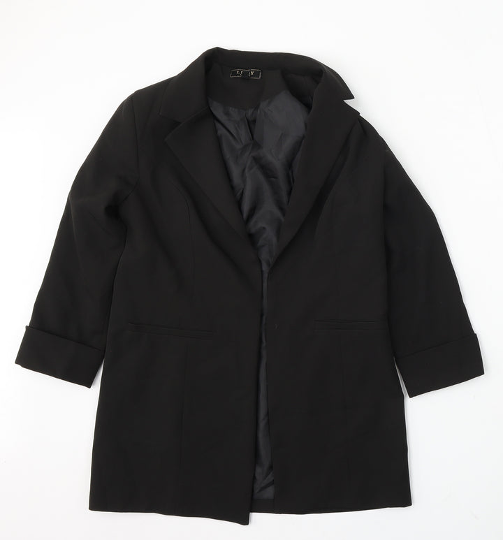 Lipsy Womens Black Jacket Size 8