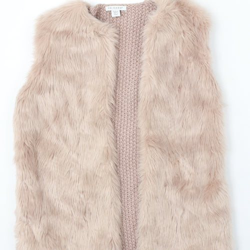 Primark Girls Pink Gilet Coat Size 12-13 Years