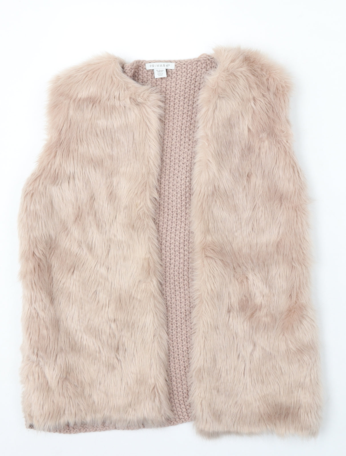 Primark Girls Pink Gilet Coat Size 12-13 Years