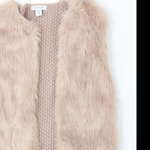 Primark Girls Pink Gilet Coat Size 12-13 Years