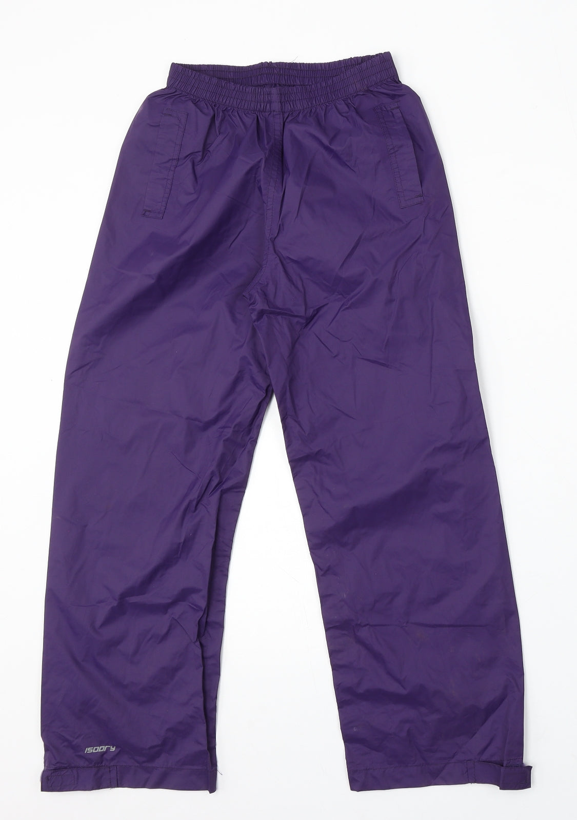 Mountain Warehouse Girls Purple Nylon Rain Trousers Trousers Size 9-10 Years Regular
