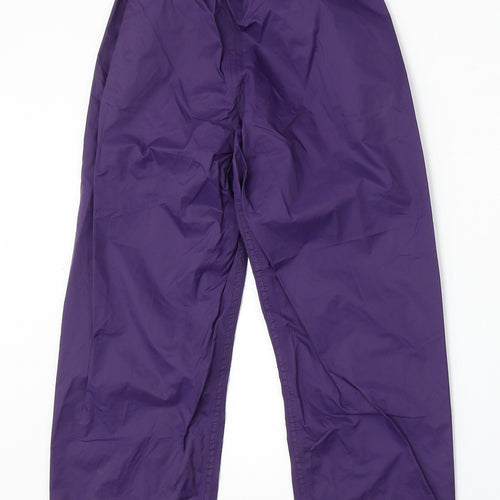 Mountain Warehouse Girls Purple Nylon Rain Trousers Trousers Size 9-10 Years Regular