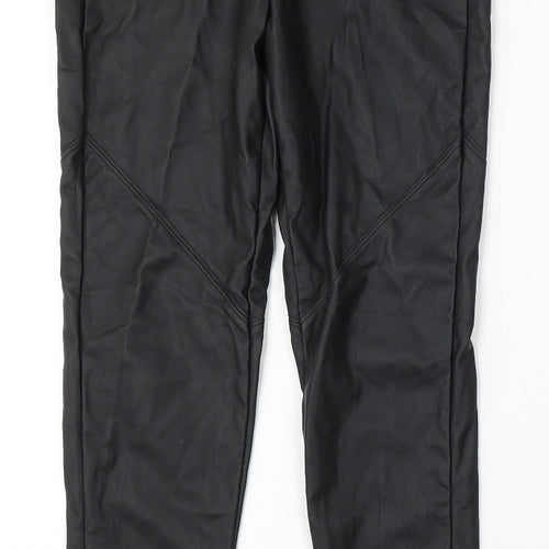 Denim & Co. Womens Black Polyurethane Jegging Jeans Size 8 L29 in Slim