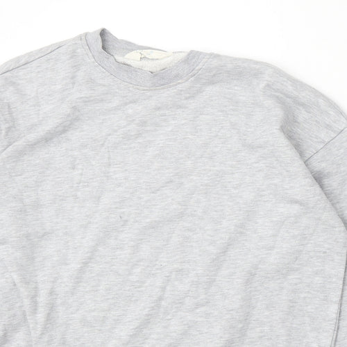 Primark Womens Grey Cotton Pullover Sweatshirt Size 6