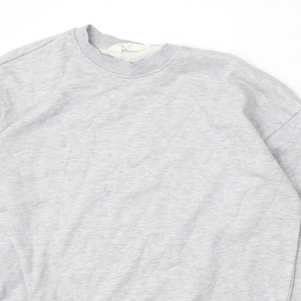 Primark Womens Grey Cotton Pullover Sweatshirt Size 6