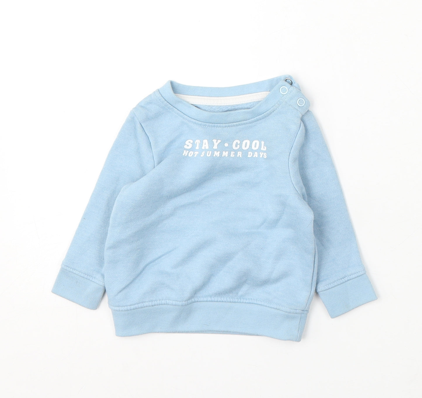 Primark Boys Blue Cotton Pullover Jumper Size 3-6 Months - Stay Cool