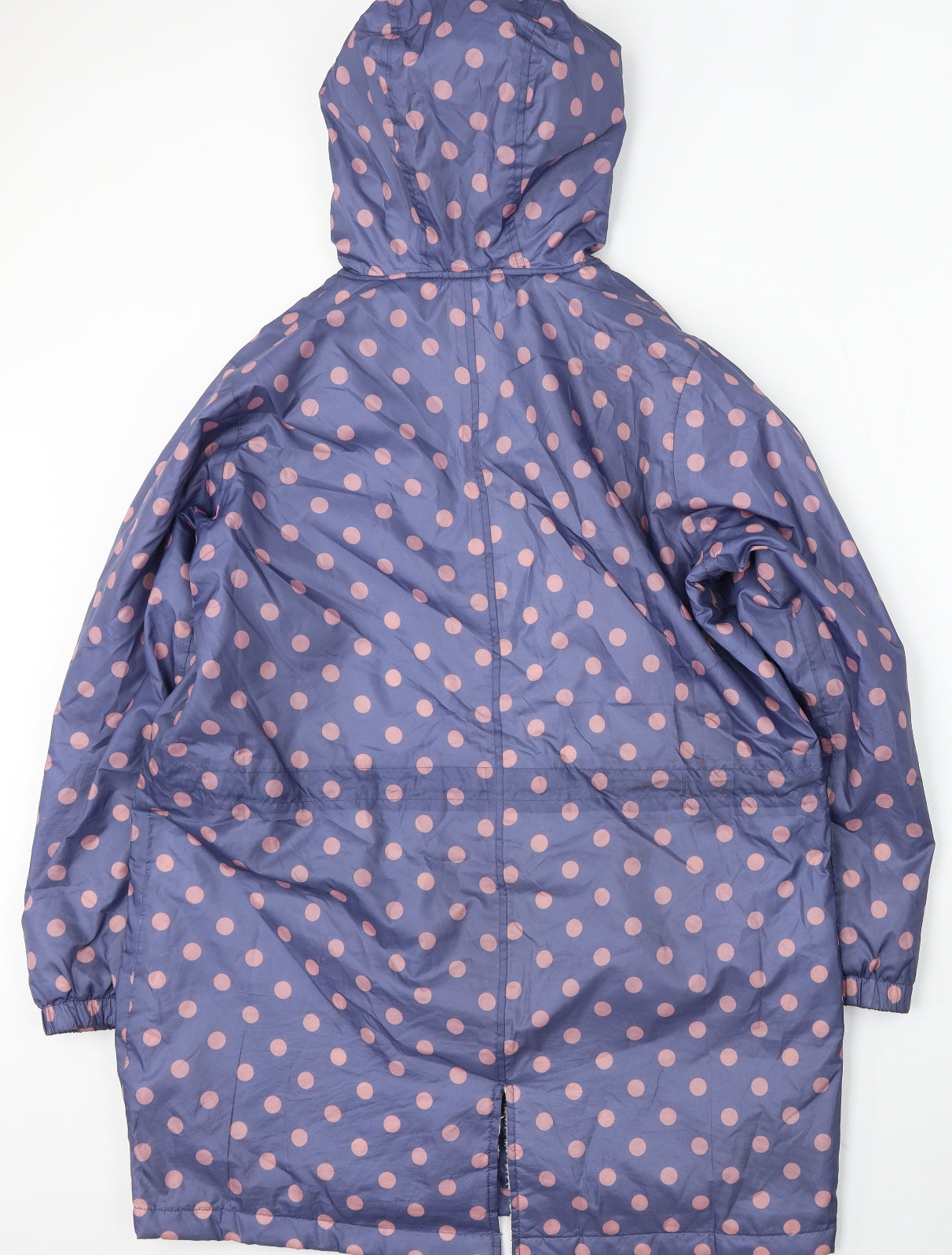 Cotton Traders Womens Blue Geometric Jacket Coat Size 14 Zip