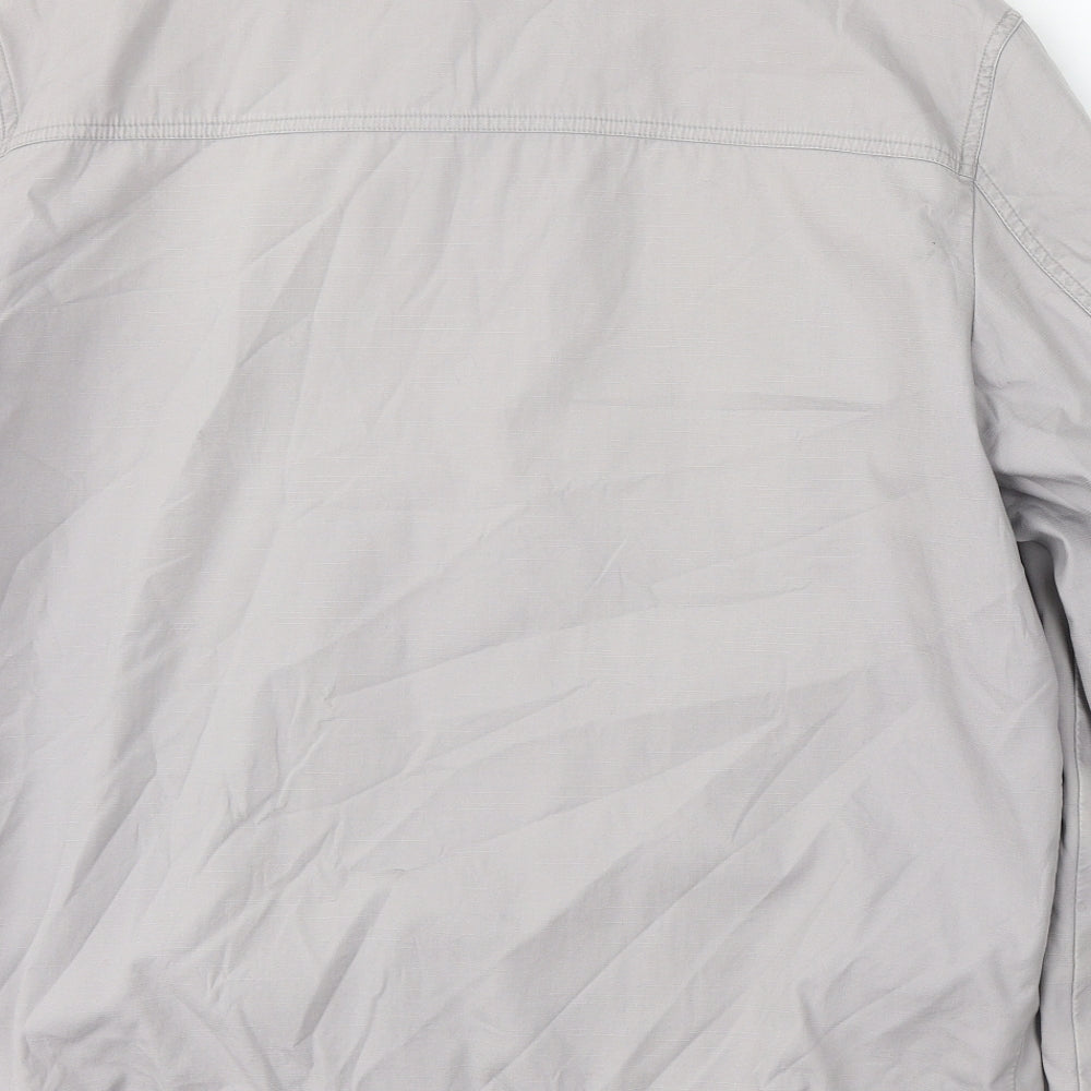 Bosideng Mens Silver Jacket Coat Size L Zip