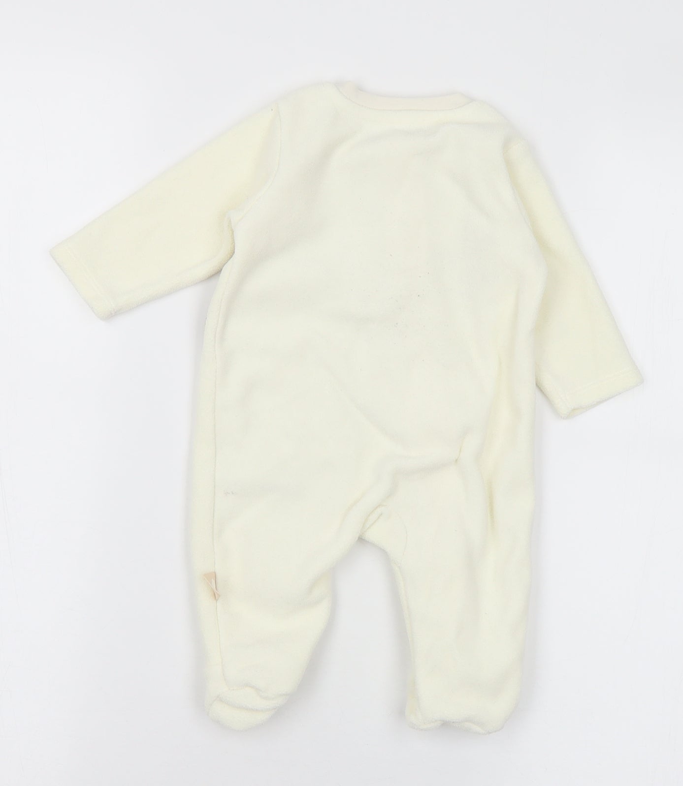 George Baby White Polyester Babygrow One-Piece Size 0-3 Months