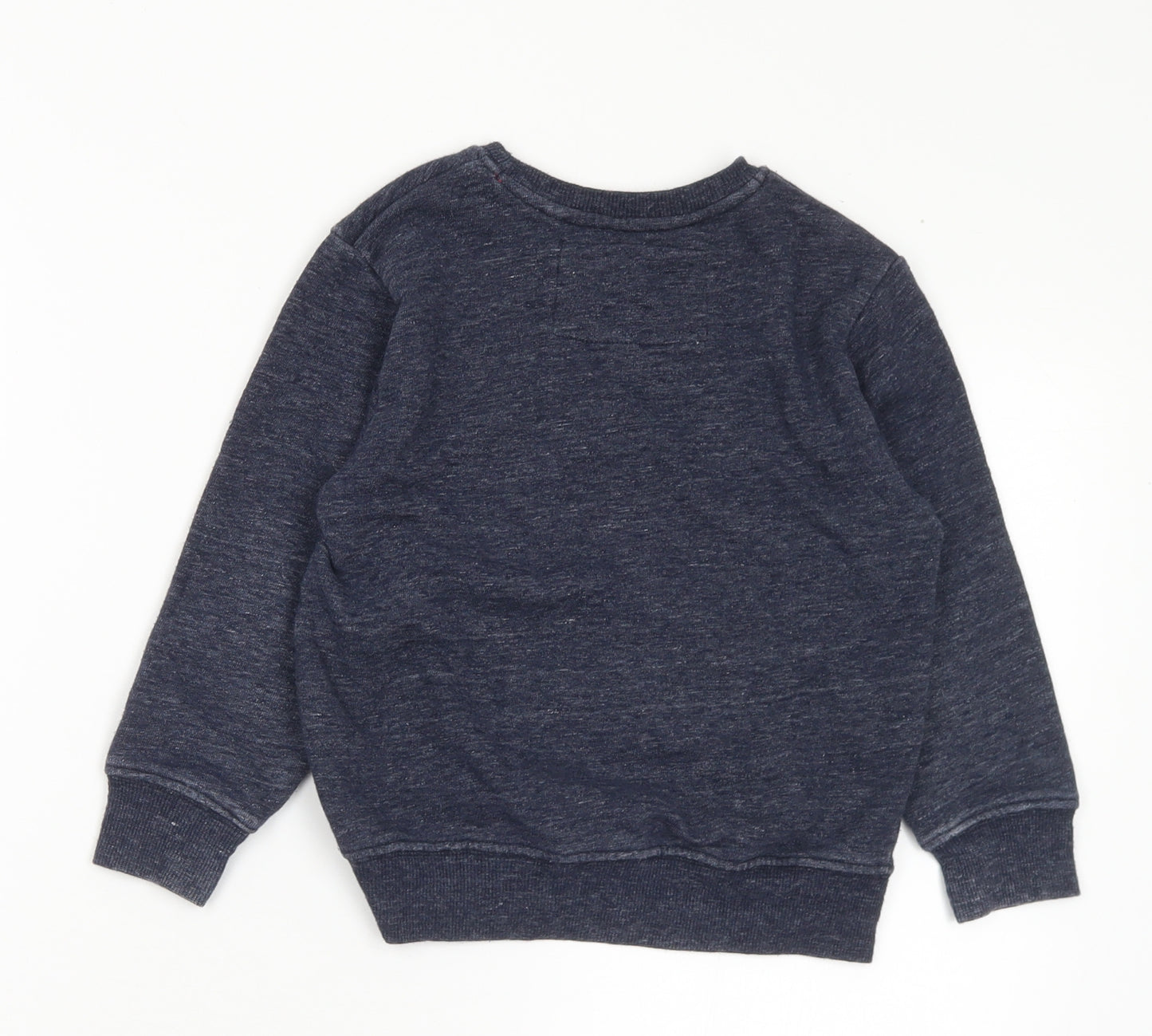 NEXT Boys Blue Cotton Pullover Sweatshirt Size 4-5 Years - Rolling Stones