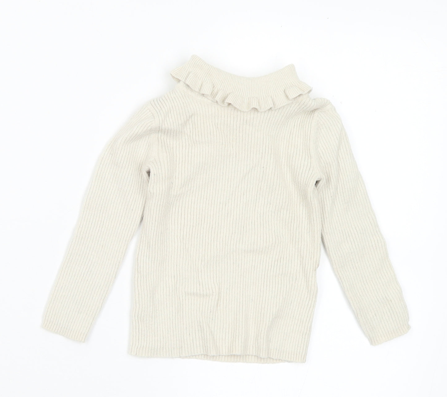 George Girls Beige Viscose Pullover Jumper Size 12-18 Months