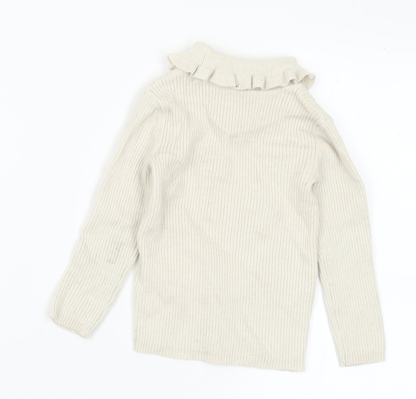 George Girls Beige Viscose Pullover Jumper Size 12-18 Months
