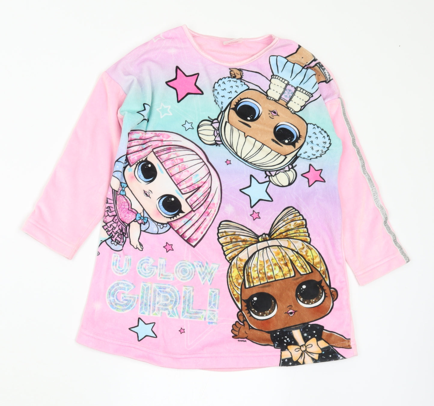 LOL Surprise Girls Multicoloured Round Neck Polyester Pullover Jumper Size 6 Years