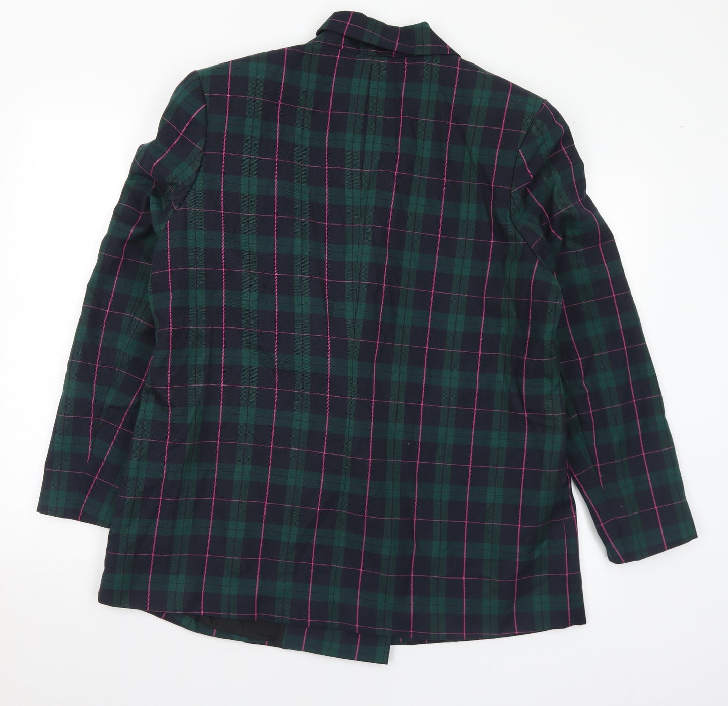Primark Womens Multicoloured Plaid Polyester Jacket Suit Size 18