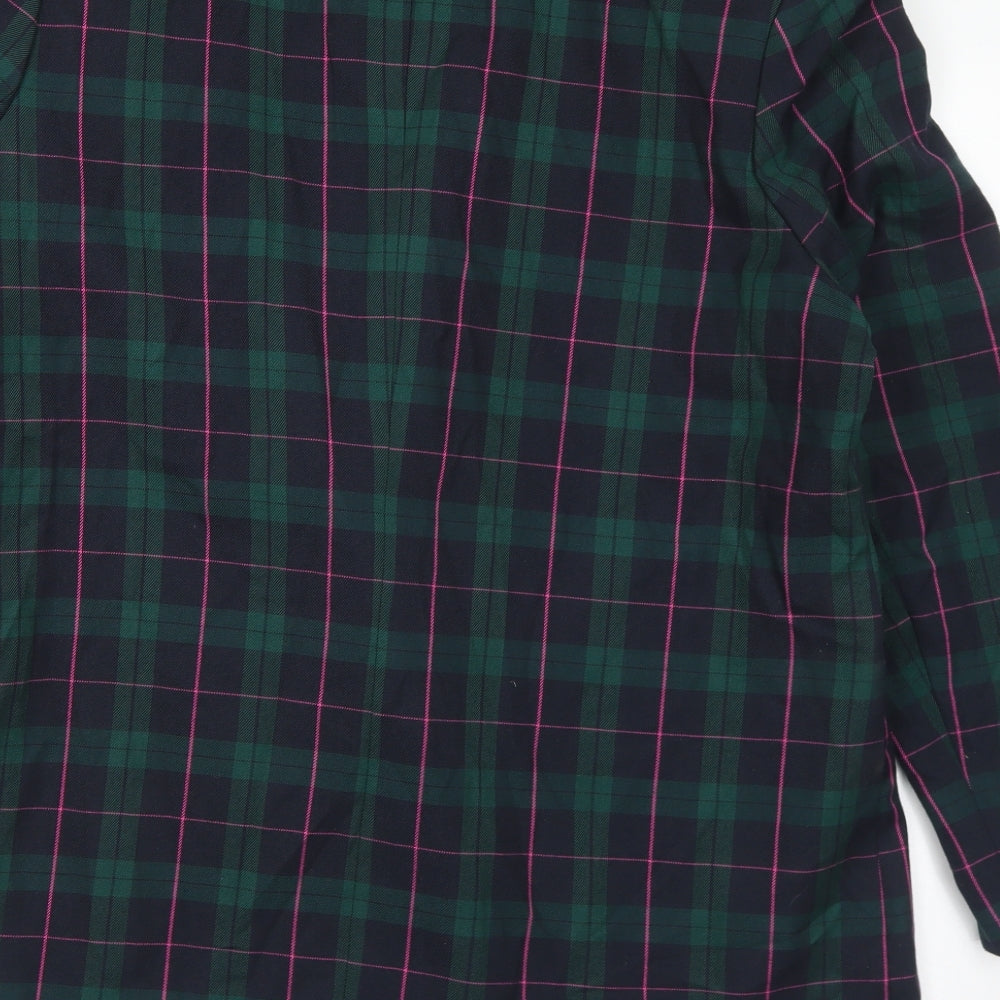 Primark Womens Multicoloured Plaid Polyester Jacket Suit Size 18