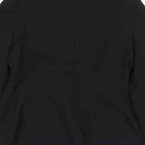 New Look Womens Black Polyester Jacket Suit Size 14