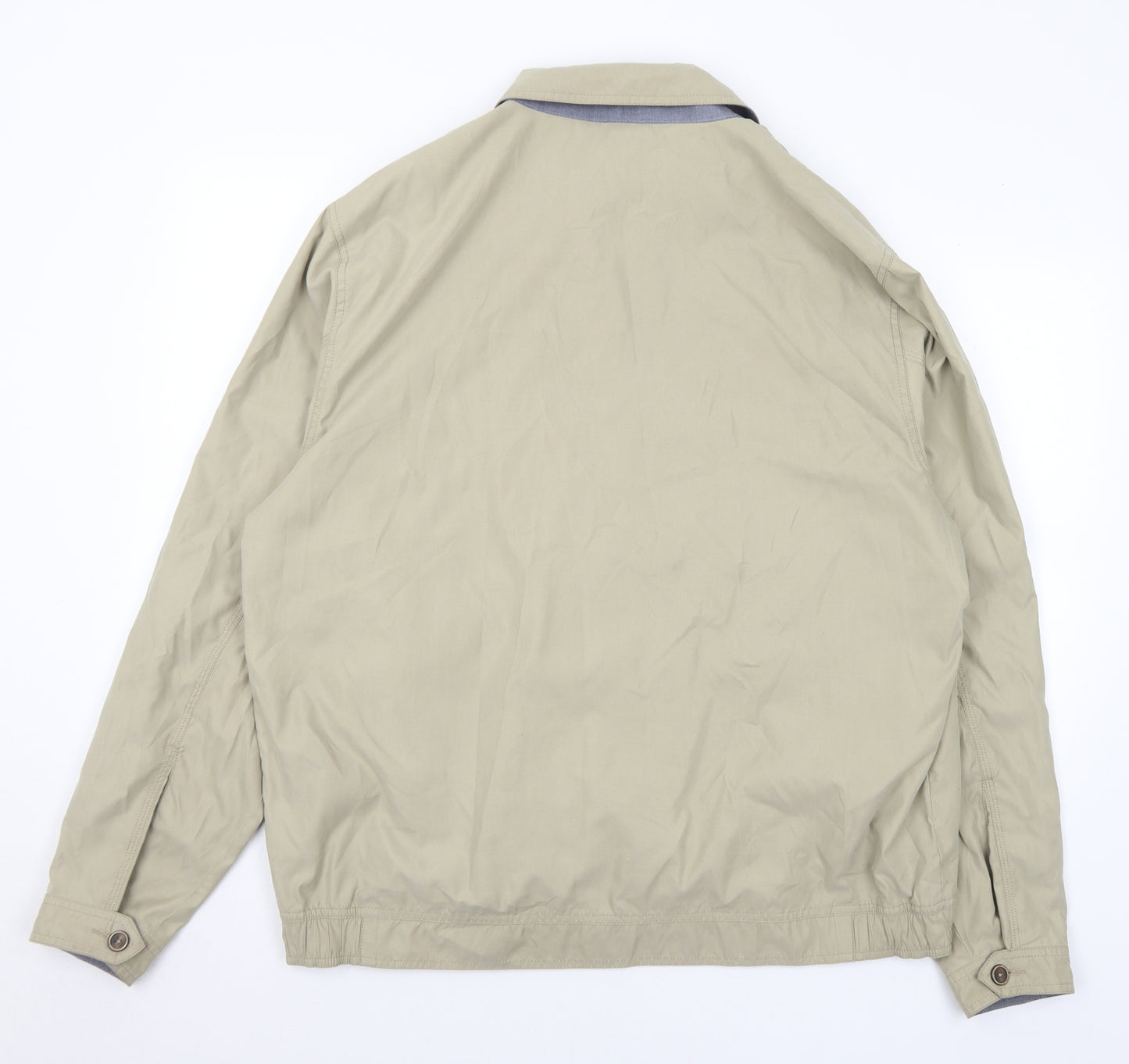 Marks and Spencer Mens Beige Jacket Coat Size XL Zip