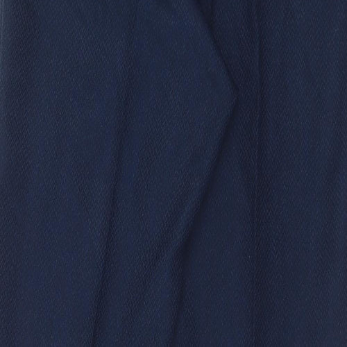 South Womens Blue Polyester Trousers Size 12 L30 in Regular Hook & Eye