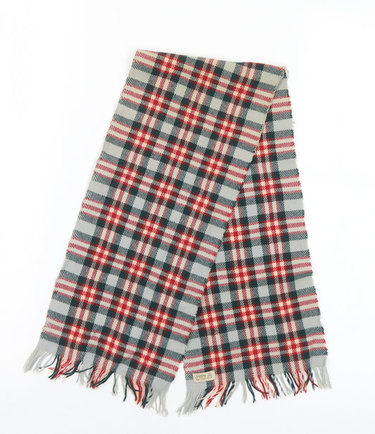 Sammy Mens Multicoloured Plaid Wool Scarf One Size