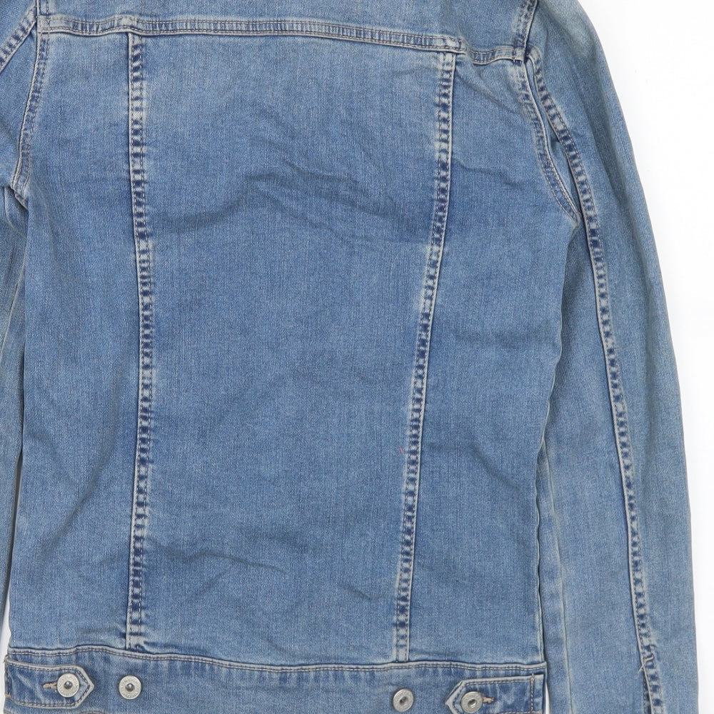 Topman Mens Blue Jacket Size XS Button