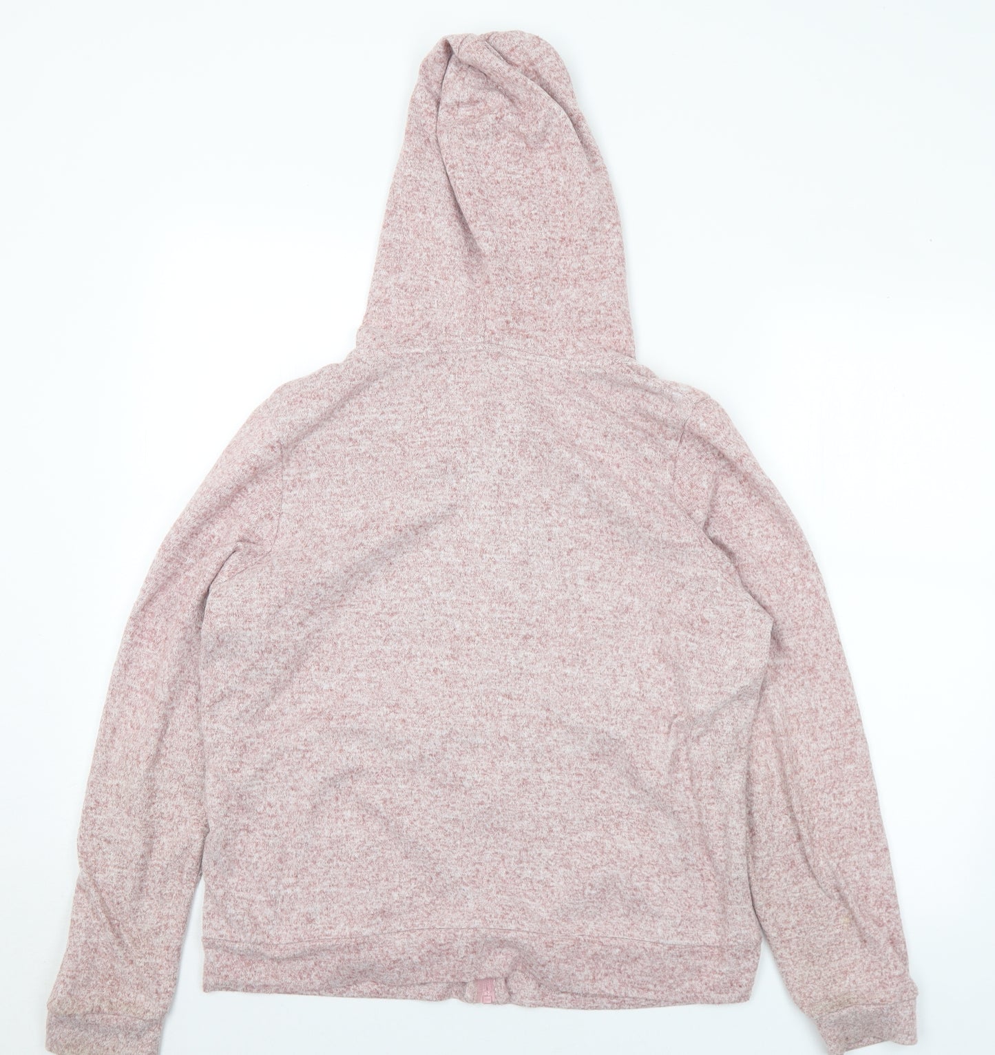 F&F Womens Pink Polyester Full Zip Hoodie Size 12 Zip - 12-14