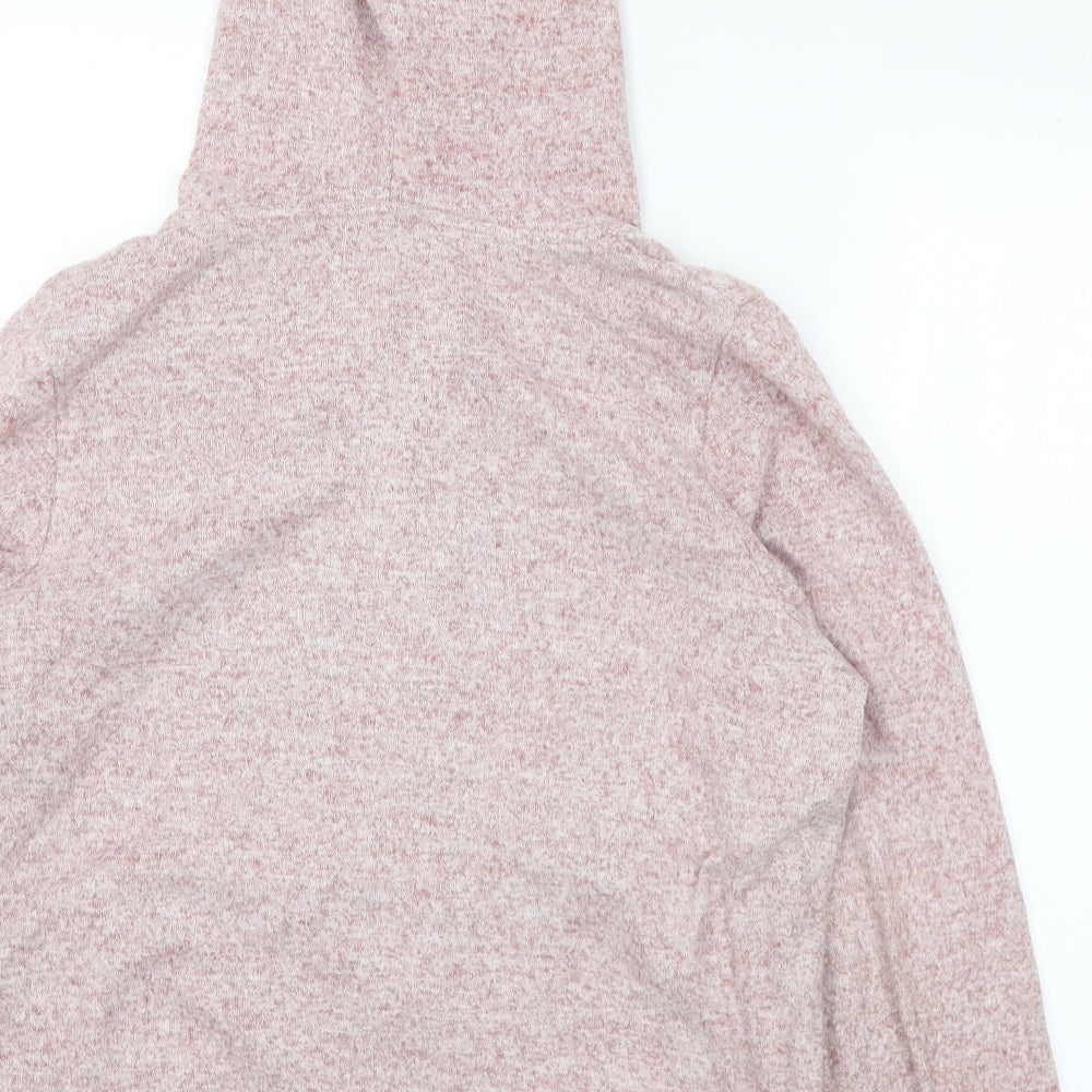 F&F Womens Pink Polyester Full Zip Hoodie Size 12 Zip - 12-14