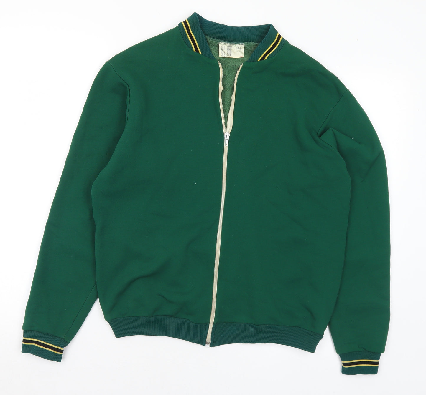 Discus Sport Mens Green Bomber Jacket Jacket Size M Zip