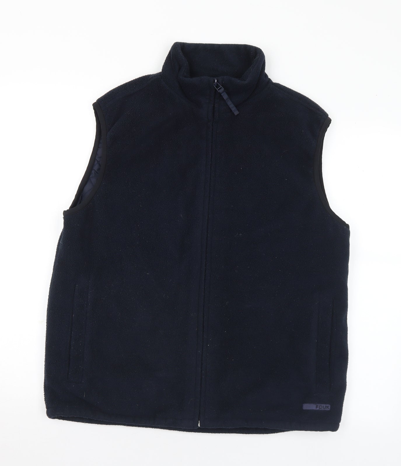 French Connection Womens Blue Gilet Jacket Size M Zip