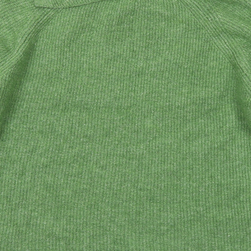 Monsoon Womens Green Roll Neck Acrylic Pullover Jumper Size L