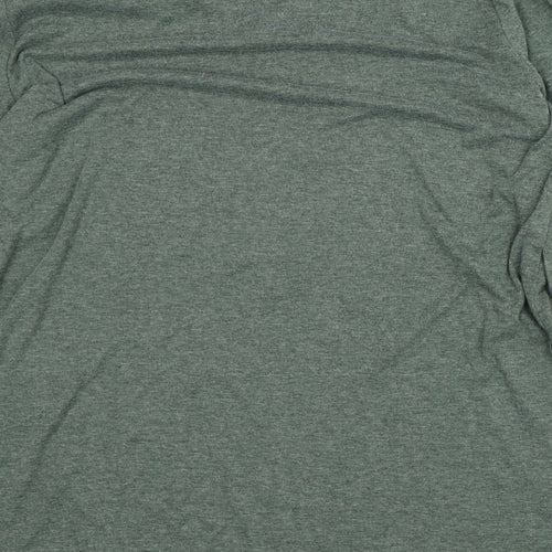 Preworn Womens Green Polyester Pullover Sweatshirt Size L