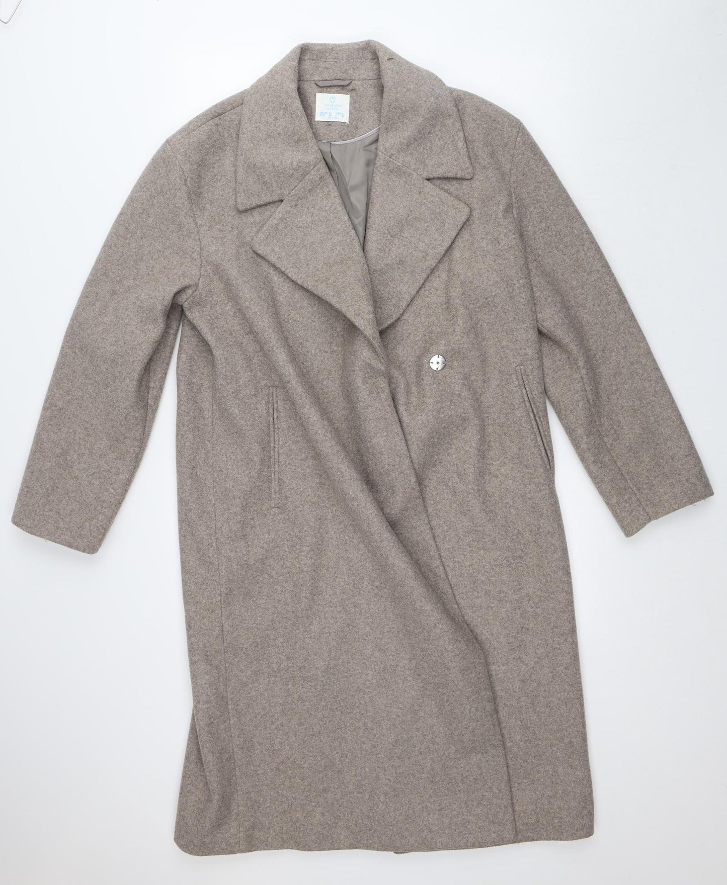 Primark Womens Brown Trench Coat Coat Size 12