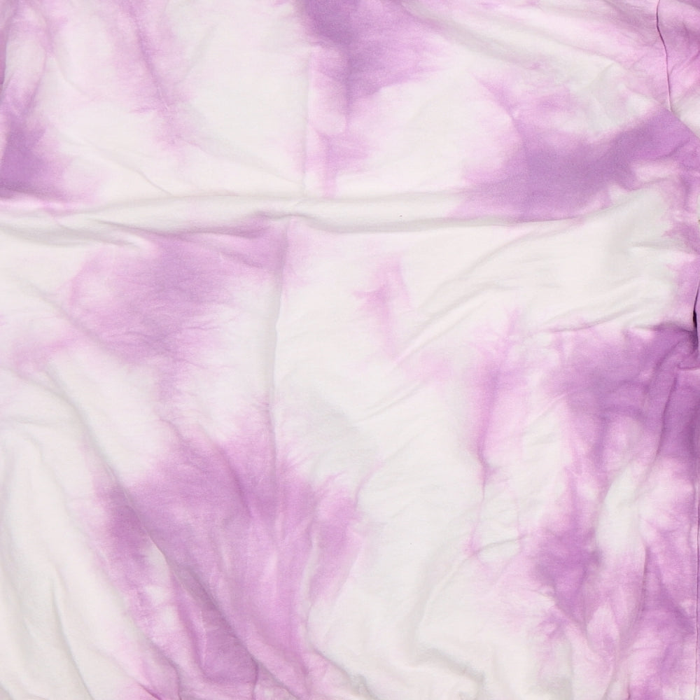 Atmosphere Womens Purple Geometric Cotton Pullover Sweatshirt Size 18 - Tie-Dye