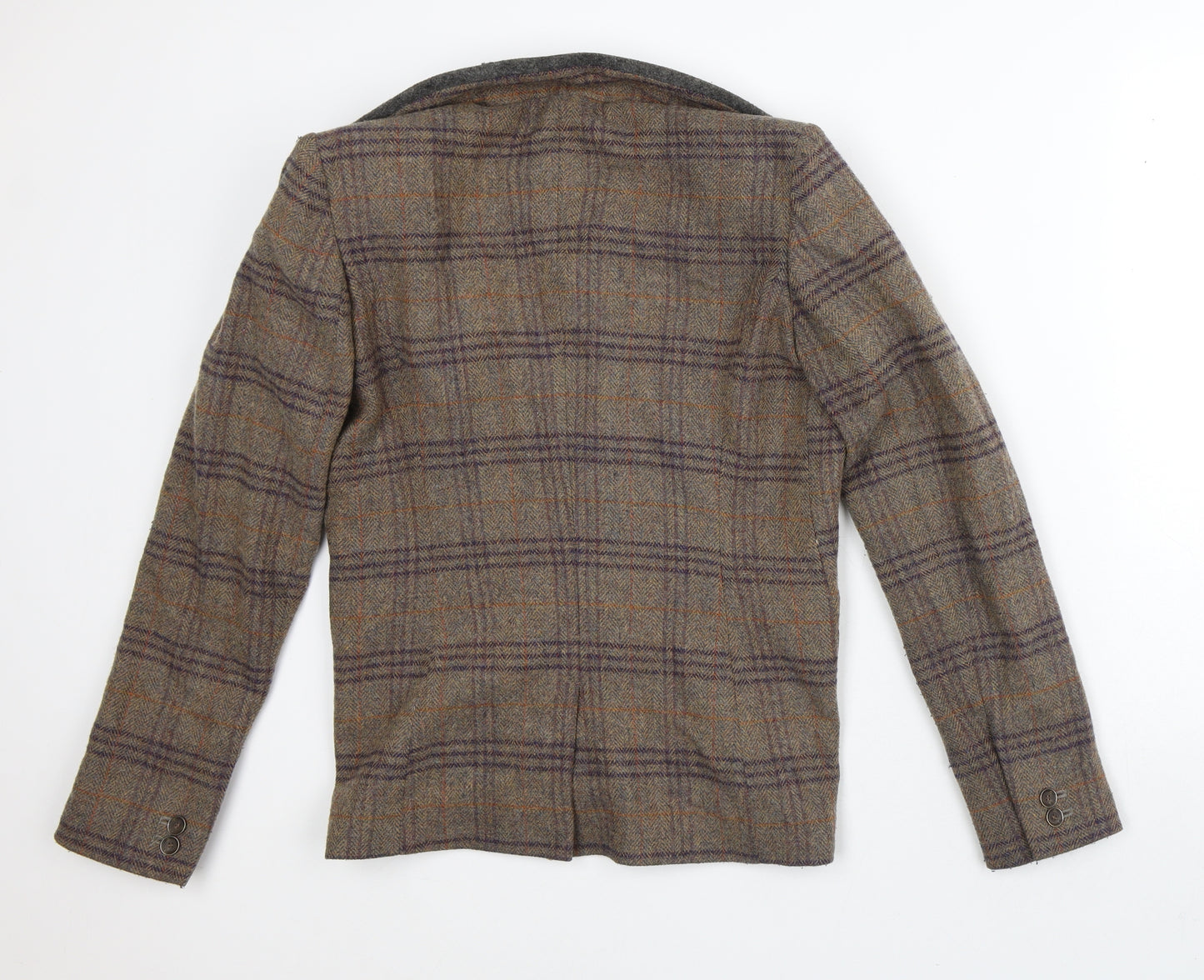 NEXT Womens Brown Plaid Jacket Size 12