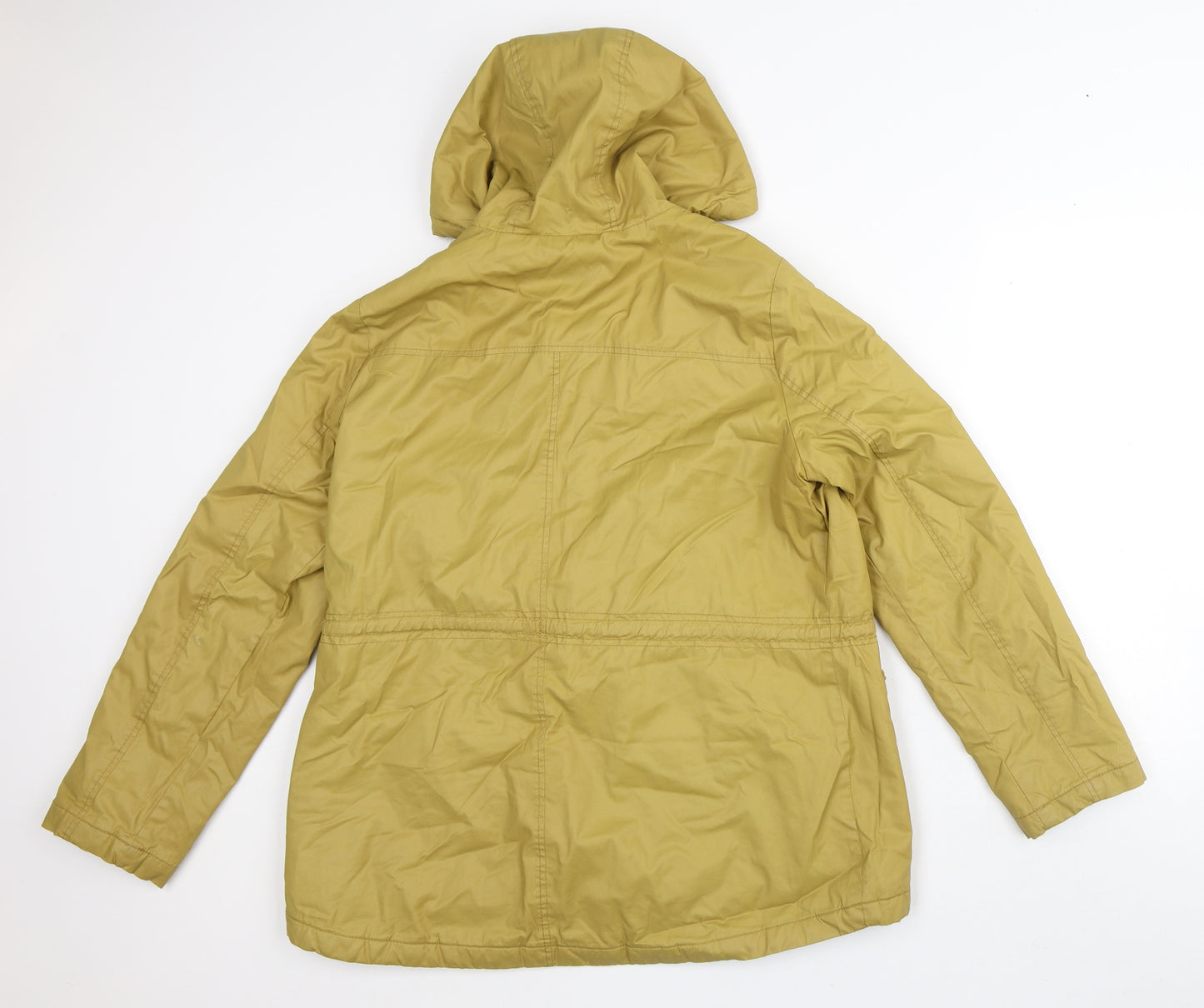 George Womens Yellow Rain Coat Coat Size 16