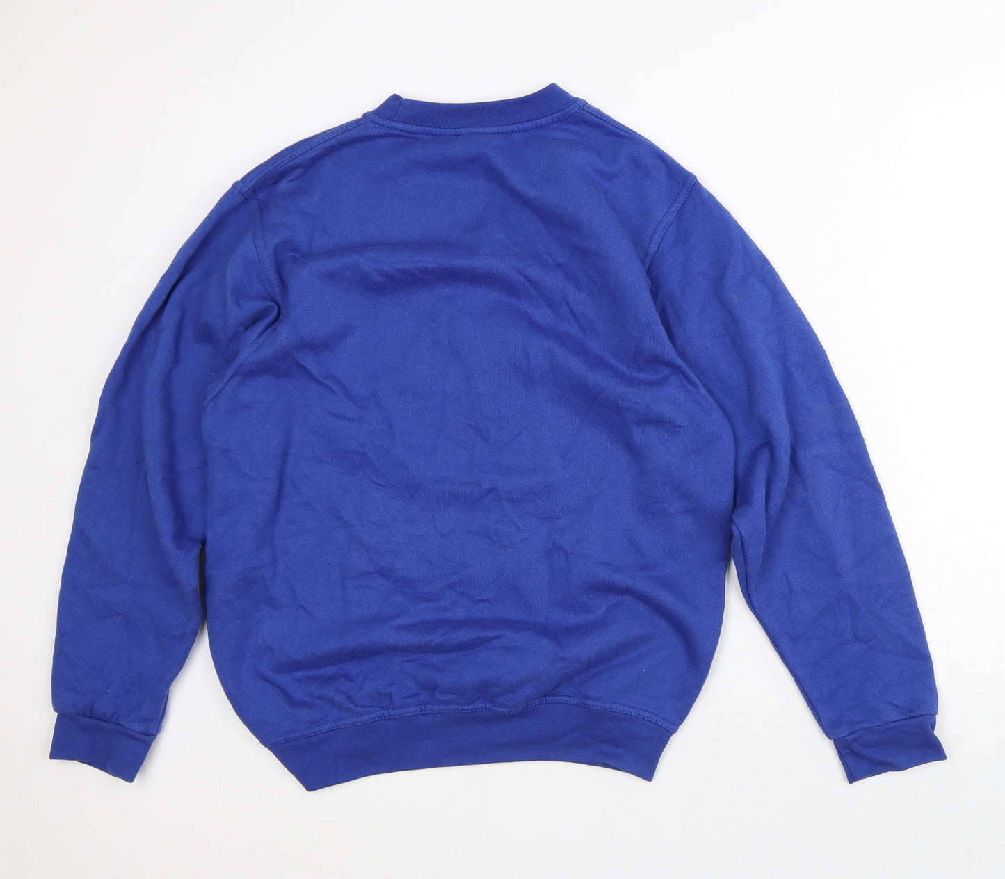 Uneek Mens Blue Polyester Pullover Sweatshirt Size M - Christmas