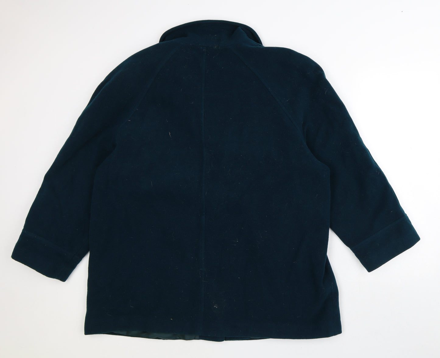 Preworn Womens Green Overcoat Coat Size 20