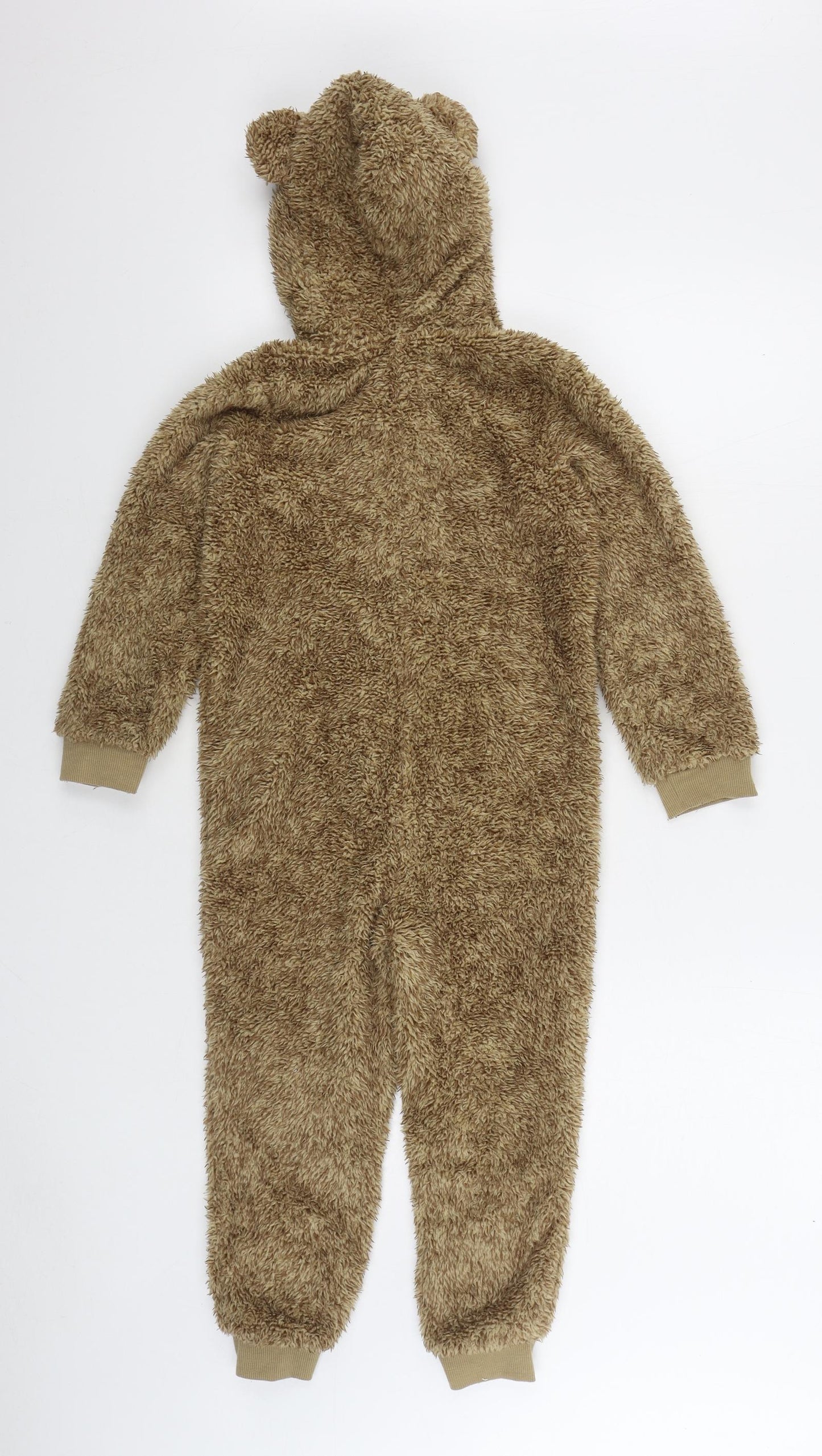 Nutmeg Boys Brown Solid Polyester One Piece Size 5-6 Years Zip