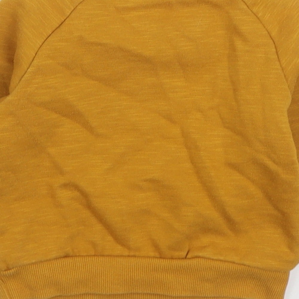 Primark Boys Orange Cotton Pullover Jumper Size 9-12 Months Pullover