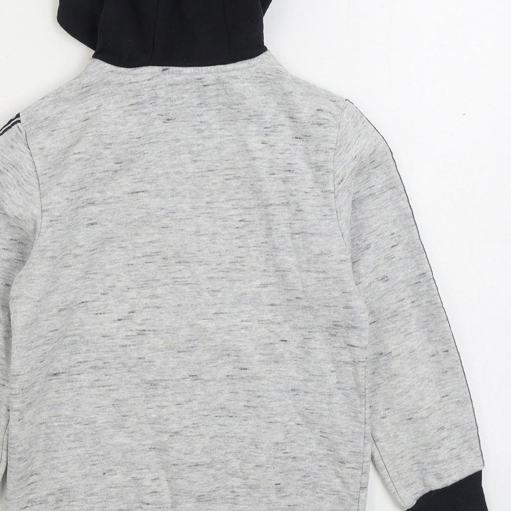 Studio Boys Grey Cotton Full Zip Hoodie Size 8-9 Years Zip